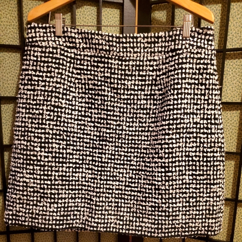 Kate Spade Black Boucle Tweed Skirt